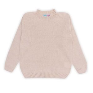 Blusa infantil tricot básica decote redondo