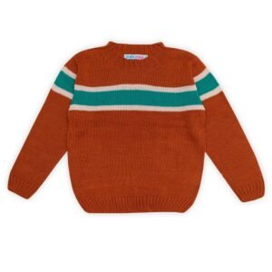 Blusa de tricot infantil listrada masculina