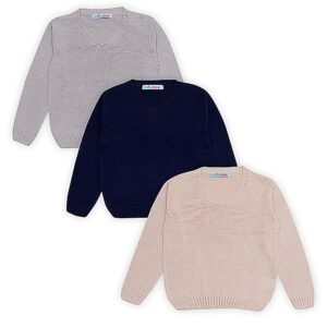 Blusa decote V tricot Infantil masculino